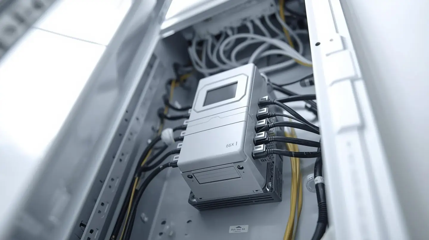 Whole-home surge protective device with LED status lights inside electrical panel