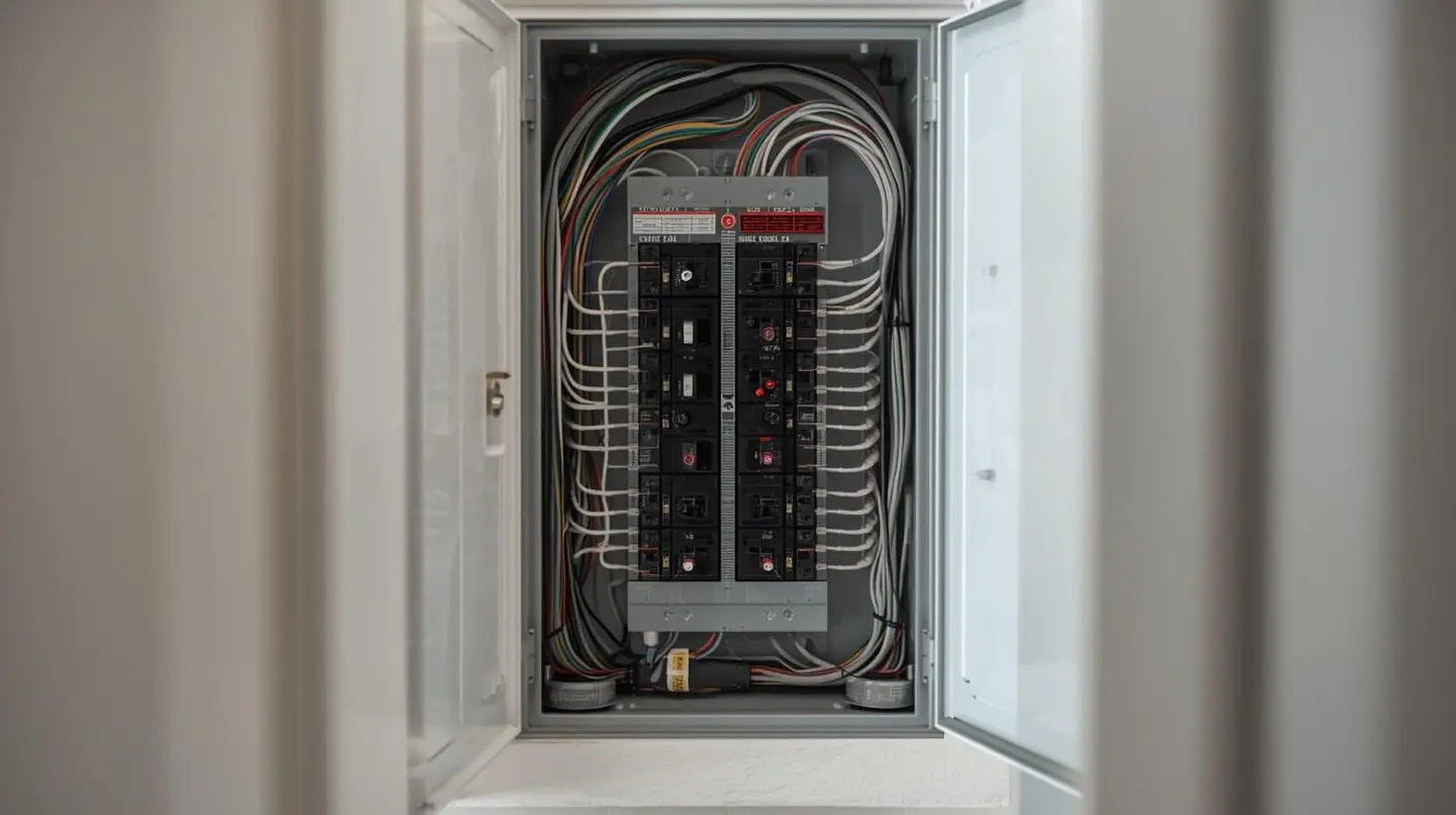 Old damaged Federal Pacific electrical panel needing replacement